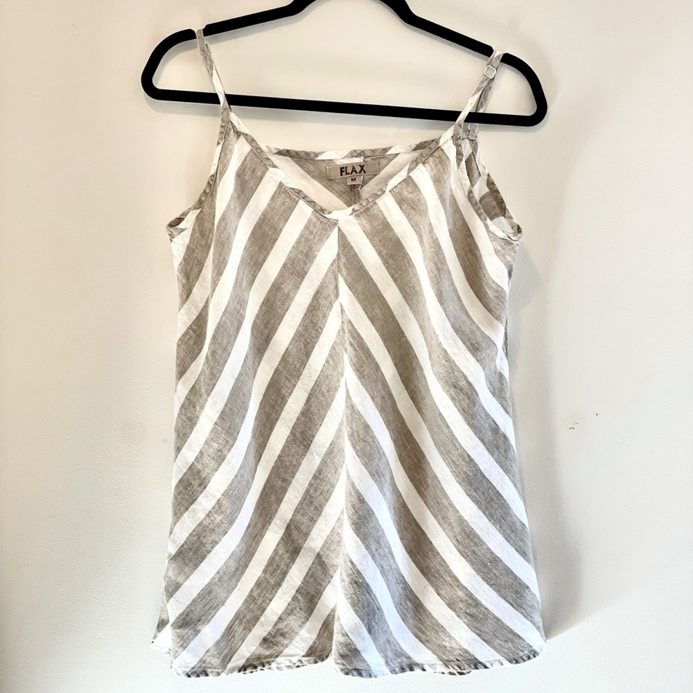 FLAX linen tank Medium